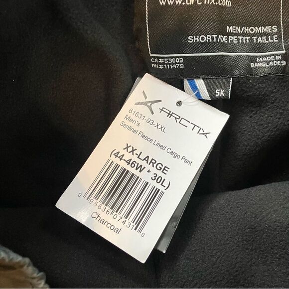 Arctix Mens Charcoal Fleece Lined Sentinel Cargo Pant XXL NWT - Picture 8 of 10